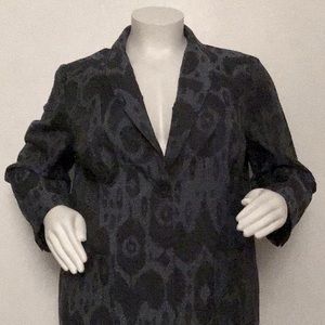 Isaac Mizrahi Live Jacket 24W Lined Blue Black